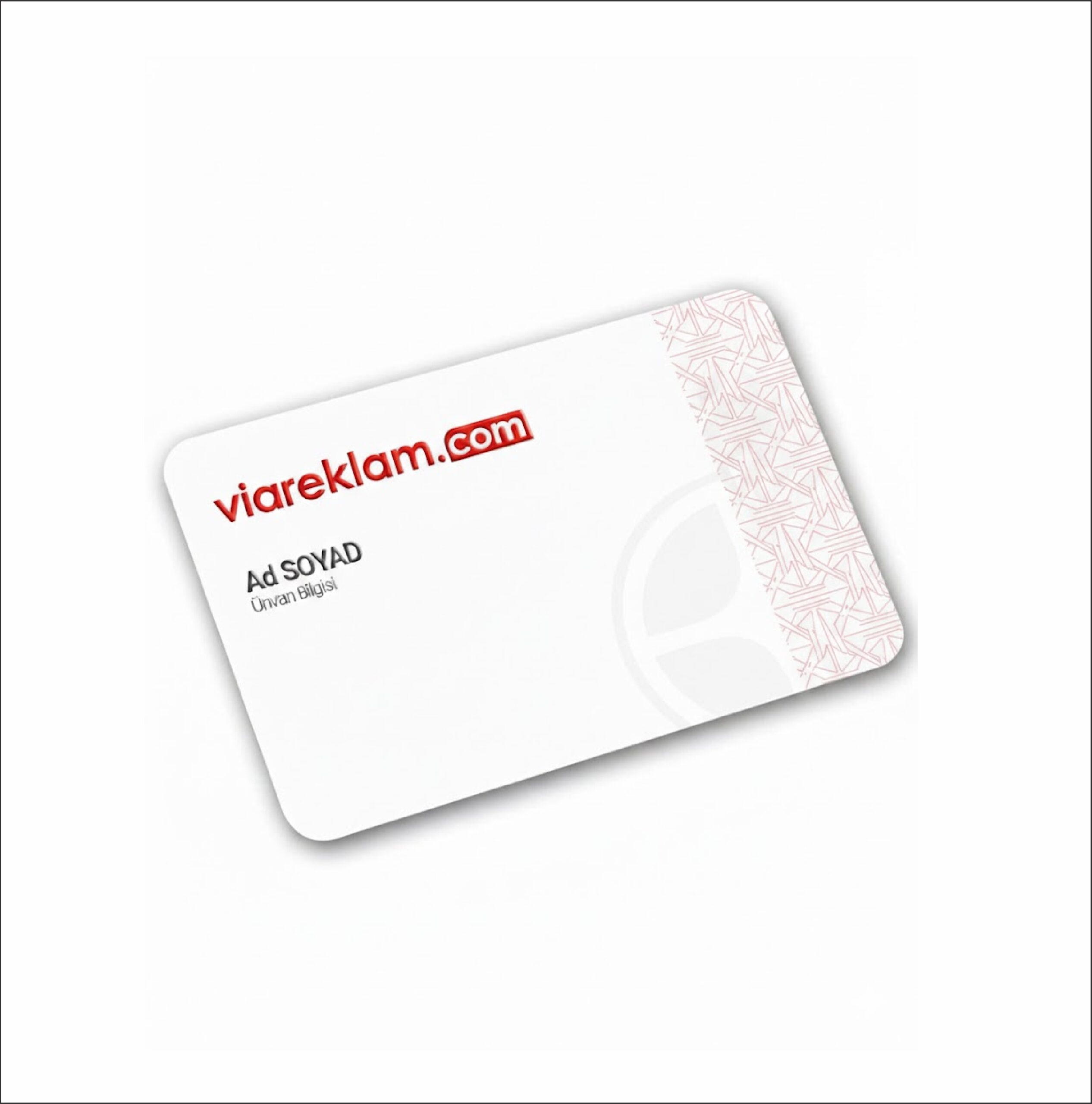 Kabartma Laklı Kartvizit