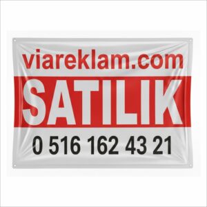 440 Gr. Avrupa Vinil Branda Emlak Afişi